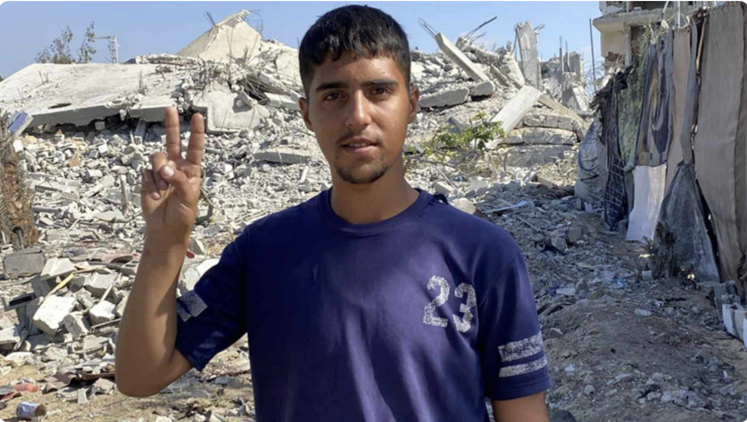 Mohammed Abu Amsha y su familia